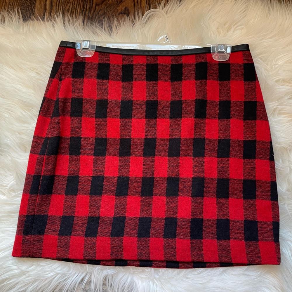 Madewell Buffalo Plaid check flannel skirt